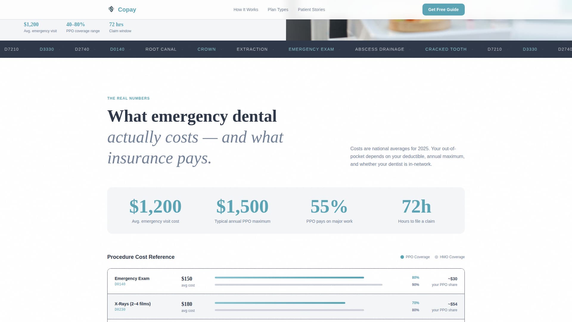 Emergency Dentist Education Website Template