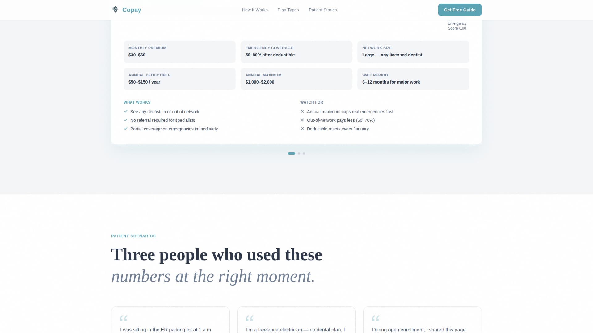 Emergency Dentist Education Website Template