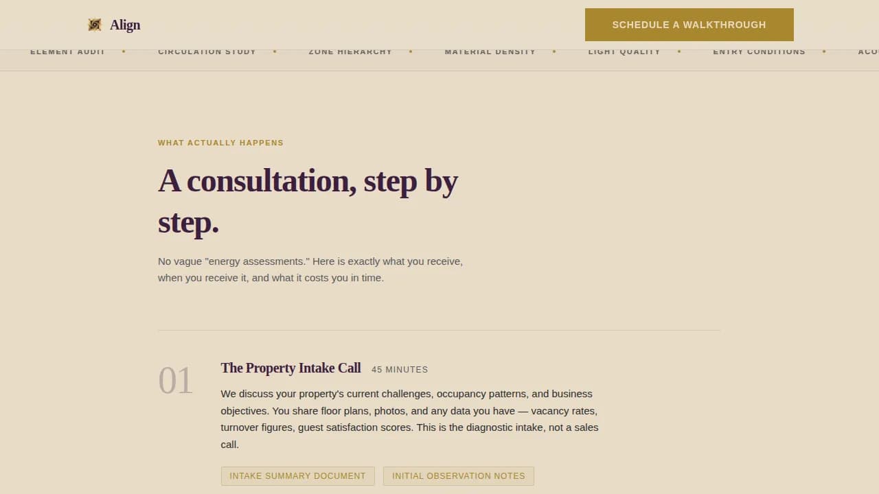 Harmony — Professional Feng Shui Consulting Landing Page Template