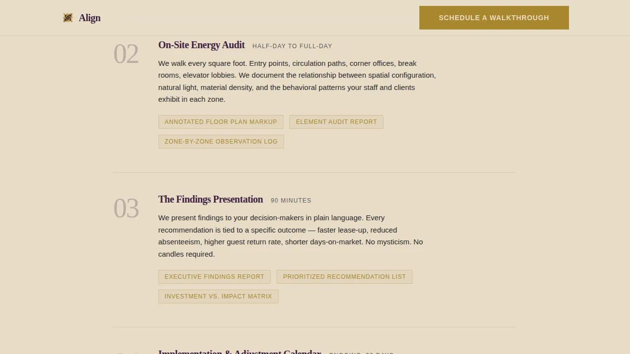 Harmony — Professional Feng Shui Consulting Landing Page Template