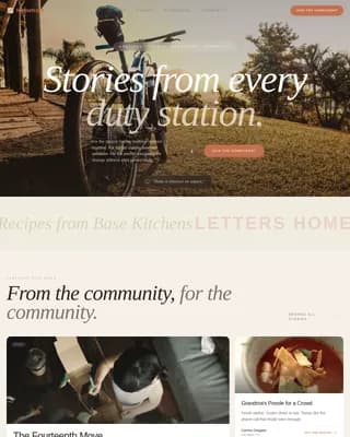 Harbor — Supportive Military Family Landing Page Template