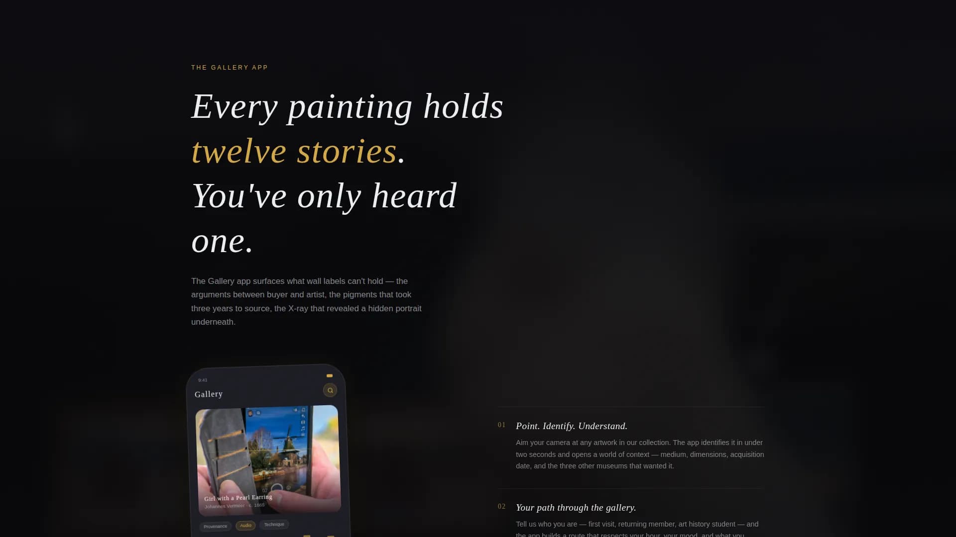 Canvas — Immersive Art Exhibition Landing Page Template