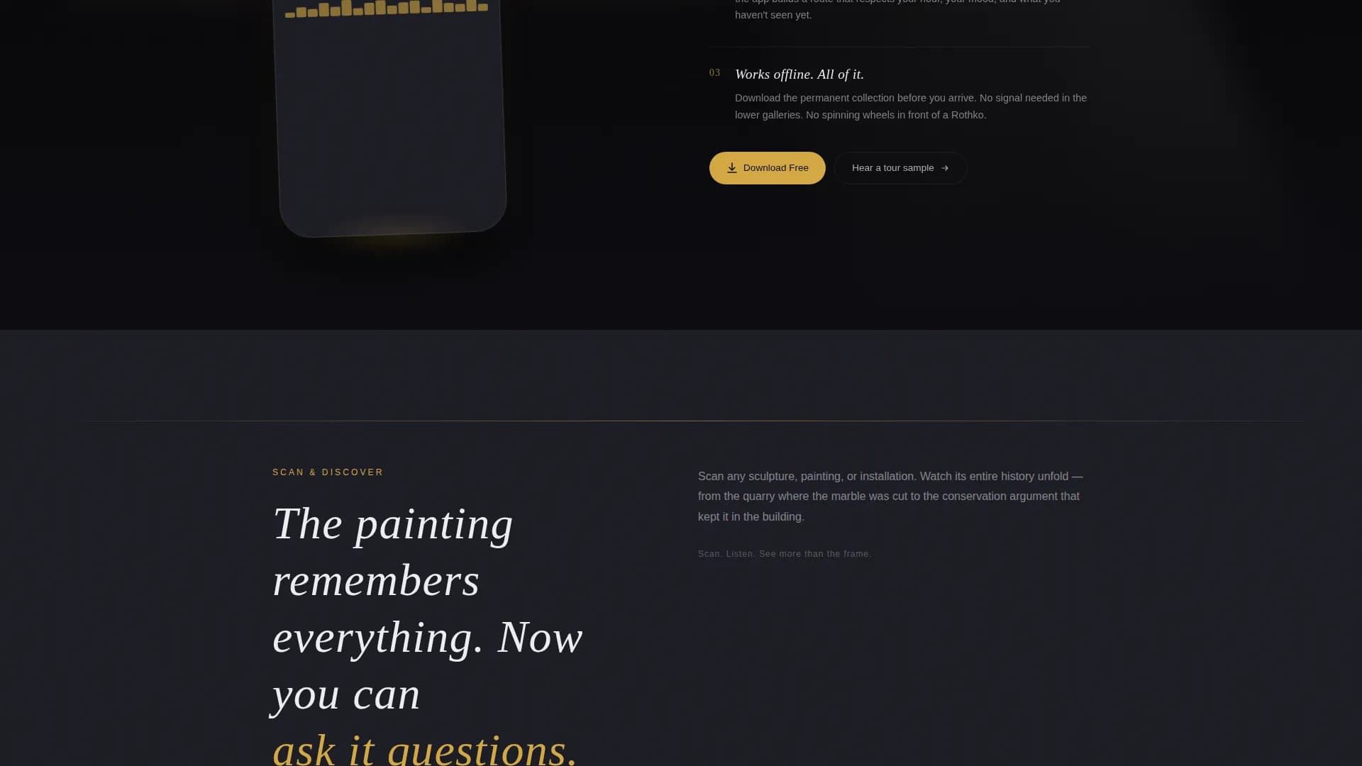 Canvas — Immersive Art Exhibition Landing Page Template