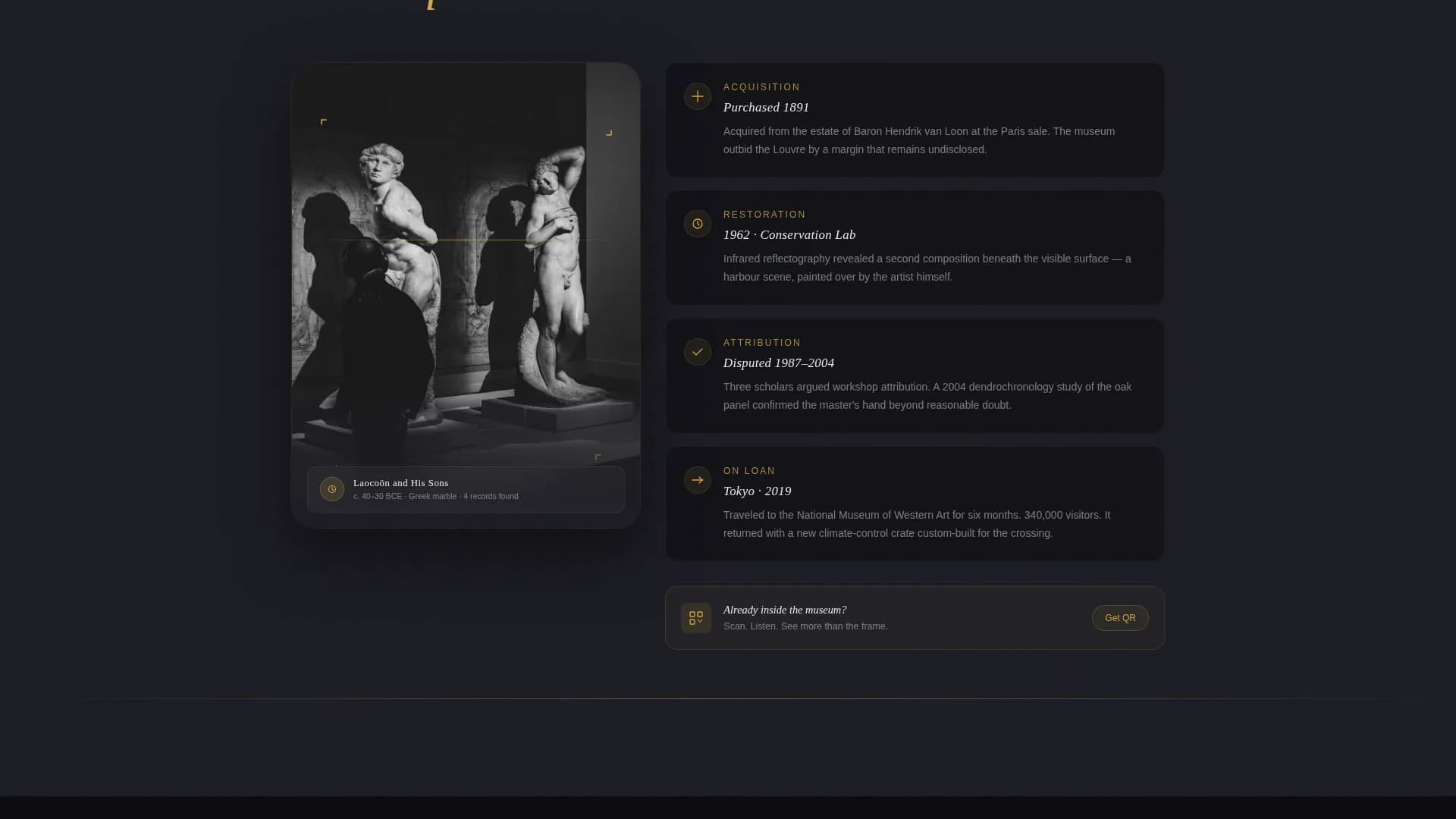 Canvas — Immersive Art Exhibition Landing Page Template