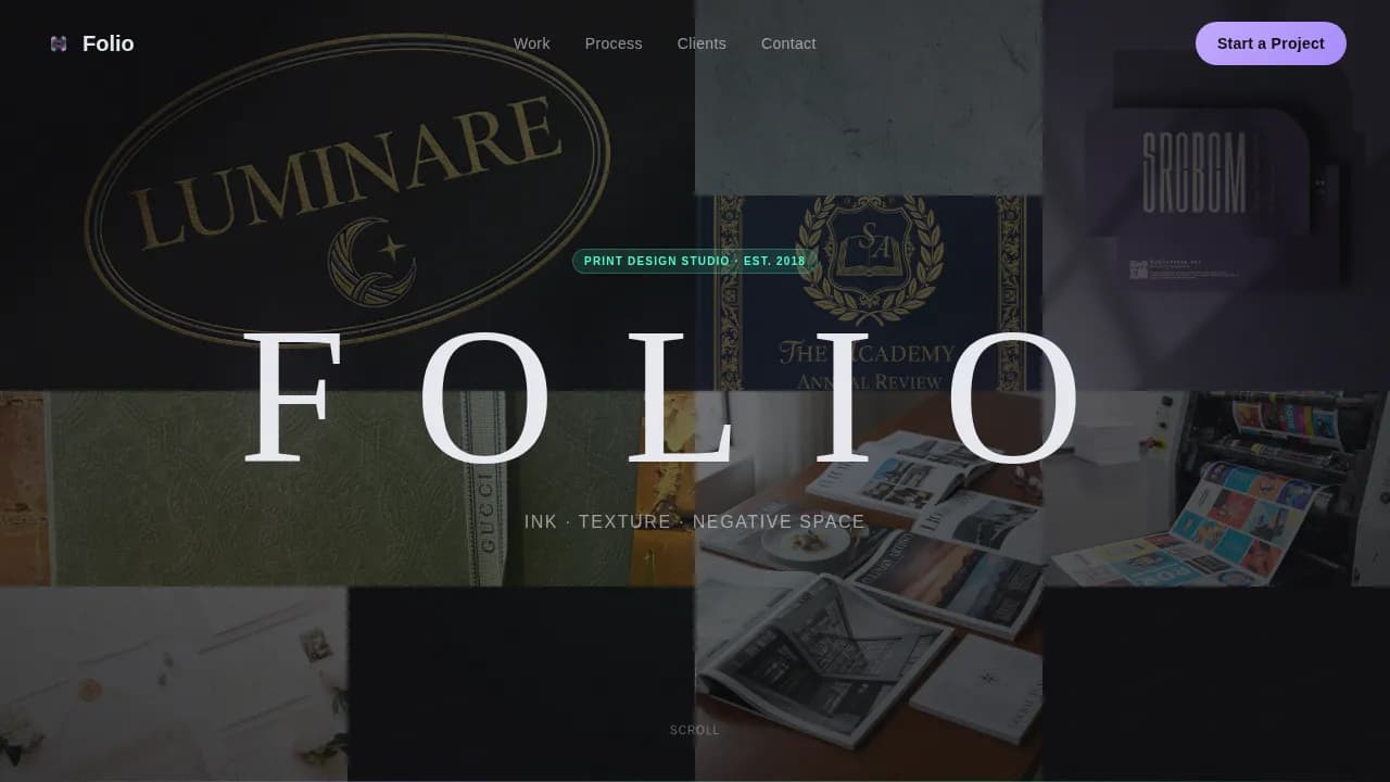 Design Portfolio Portfolio Website Template