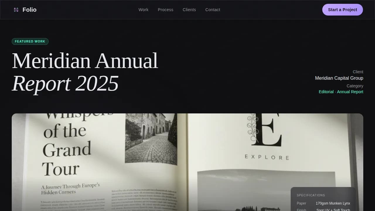 Design Portfolio Portfolio Website Template
