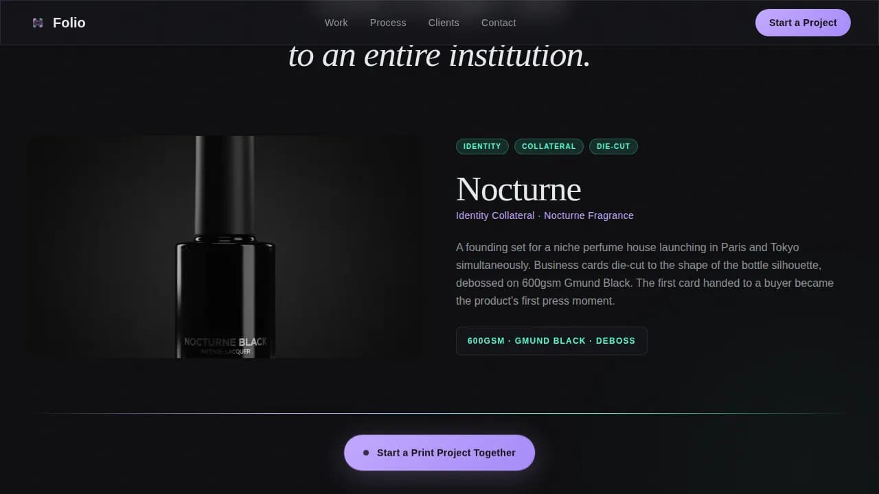 Design Portfolio Portfolio Website Template