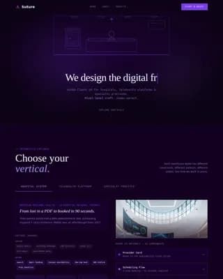 Suture — Premium Healthcare Design Landing Page Template