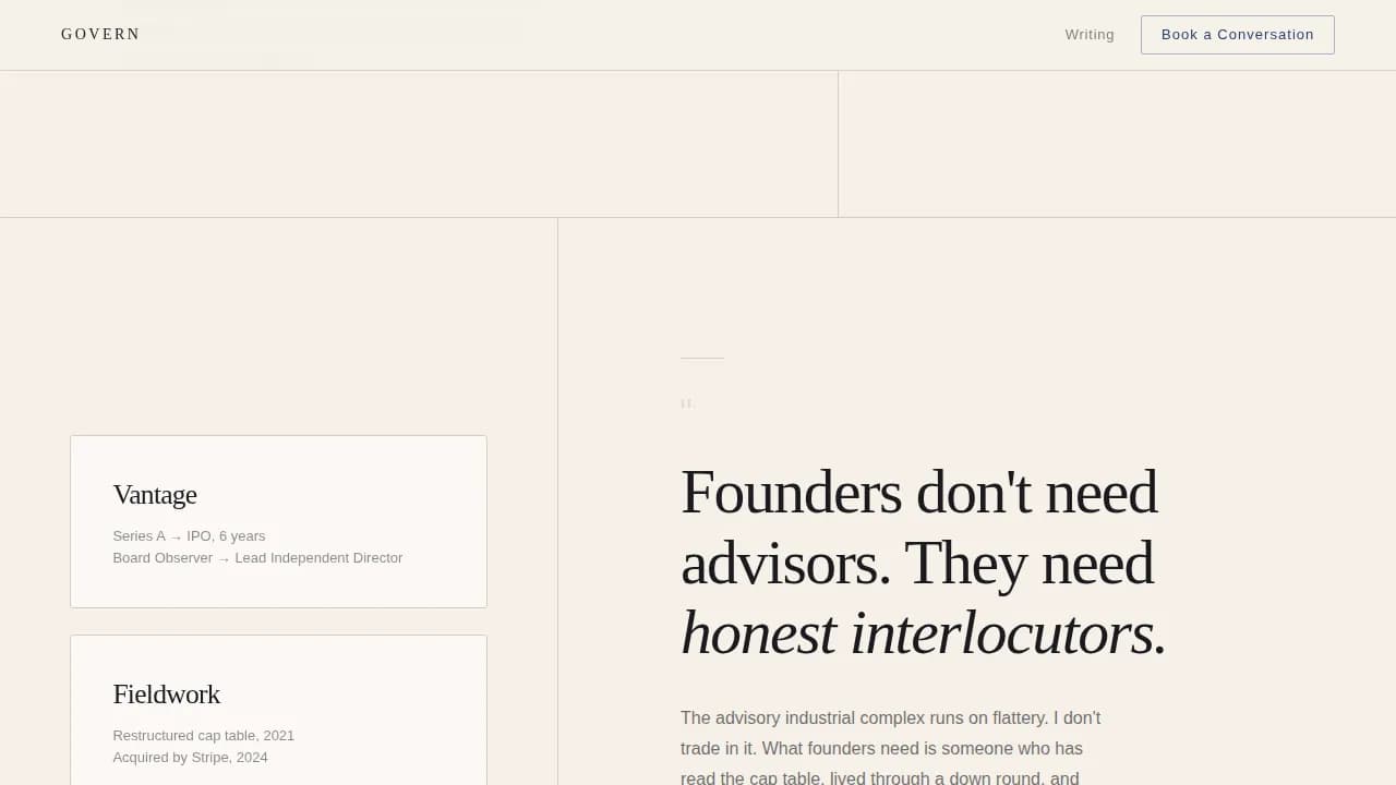 Board Member Career Pre-Launch Website Template