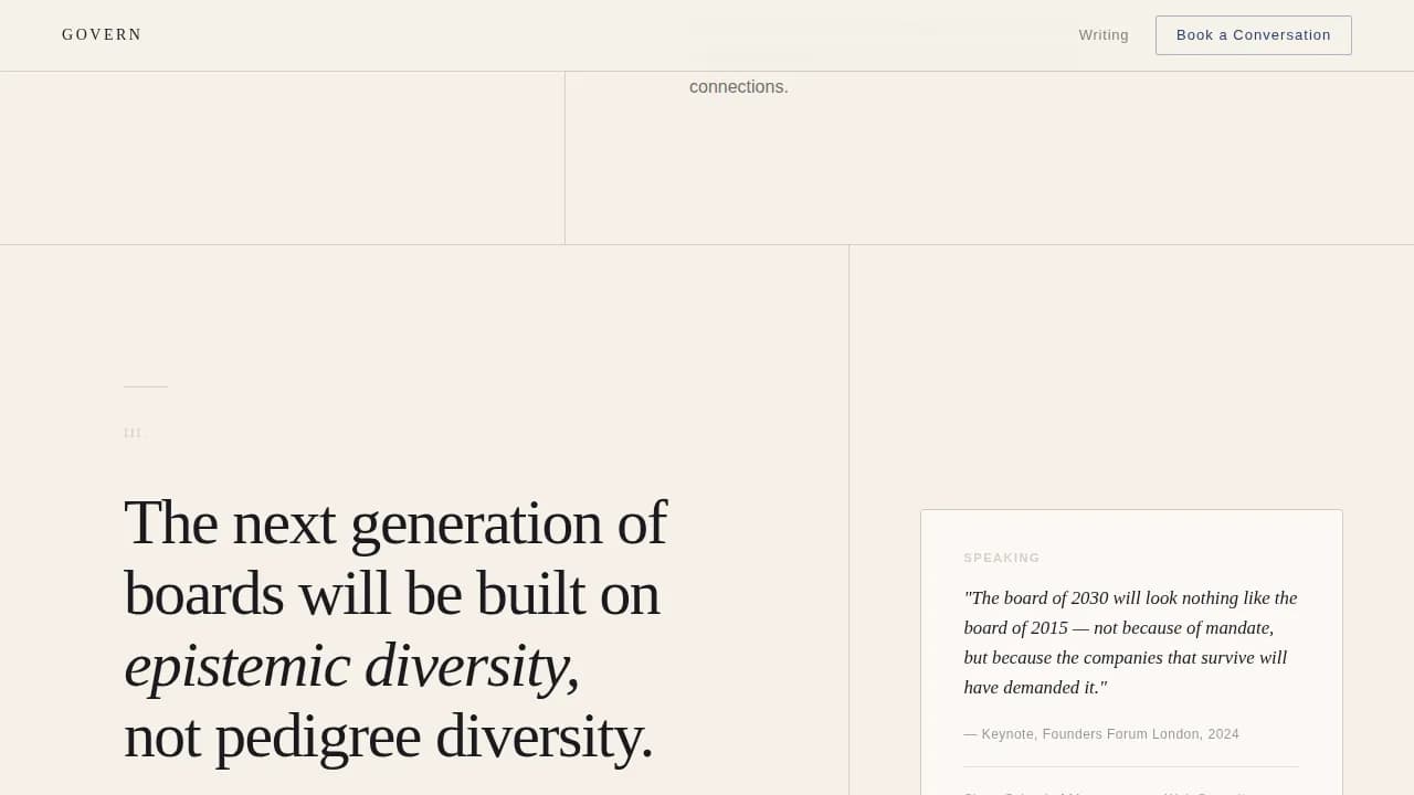 Board Member Career Pre-Launch Website Template