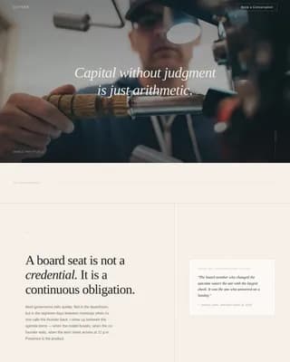 Board Member Career Pre-Launch Website Template