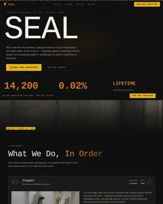 Foundation Waterproofing Contractor Website Template