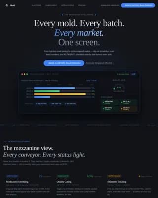 Mold — Streamlined Toy Production Landing Page Template