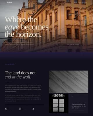 Prairie - Horizon-Drawn Architecture Landing Page Template