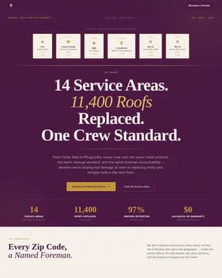 Reach — Premium Roofing Contractor Landing Page Template