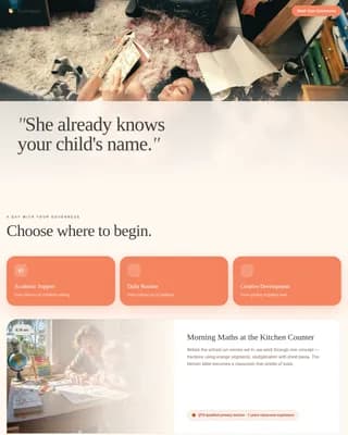 Mentor — Trusted Home Tutoring Landing Page Template