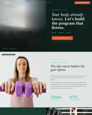 Accelerate — Performance Athletic Coaching Landing Page Template