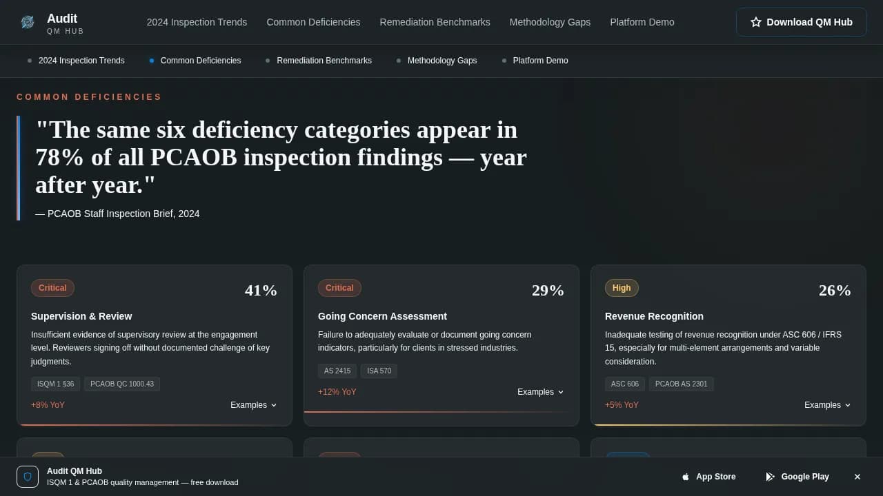 Audit - Dynamic Quality Management Landing Page Template