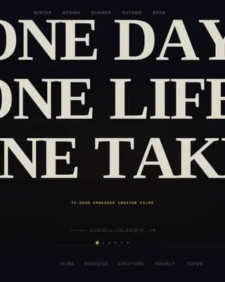 Cinema — Bold Video Production Landing Page Template