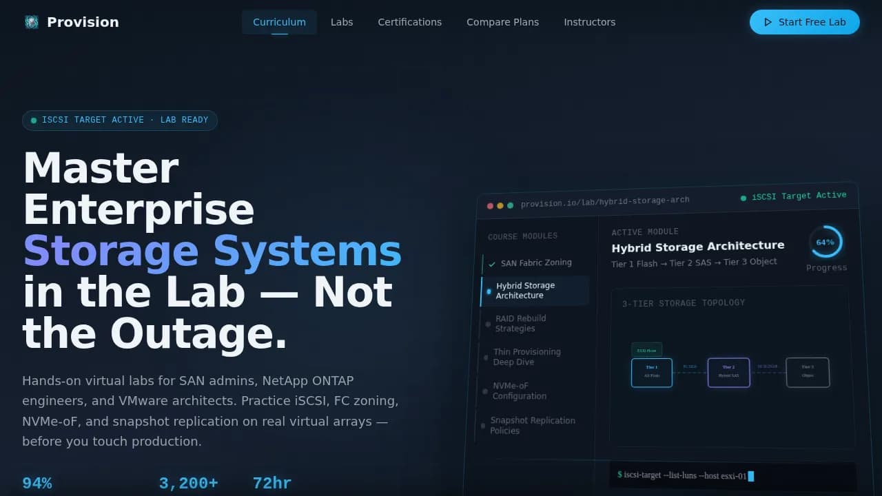 Store — Industrial Storage Certification Landing Page Template