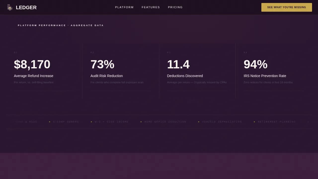 Secure — Streamlined Tax Preparation Landing Page Template