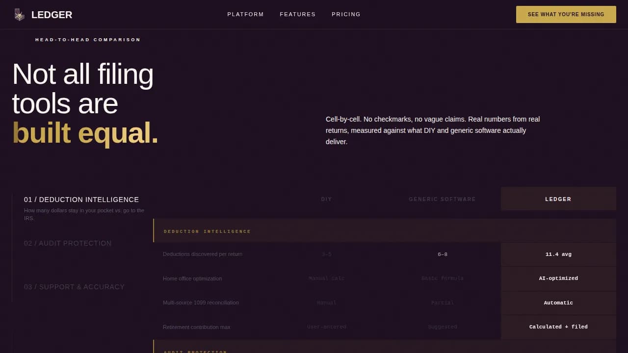Secure — Streamlined Tax Preparation Landing Page Template