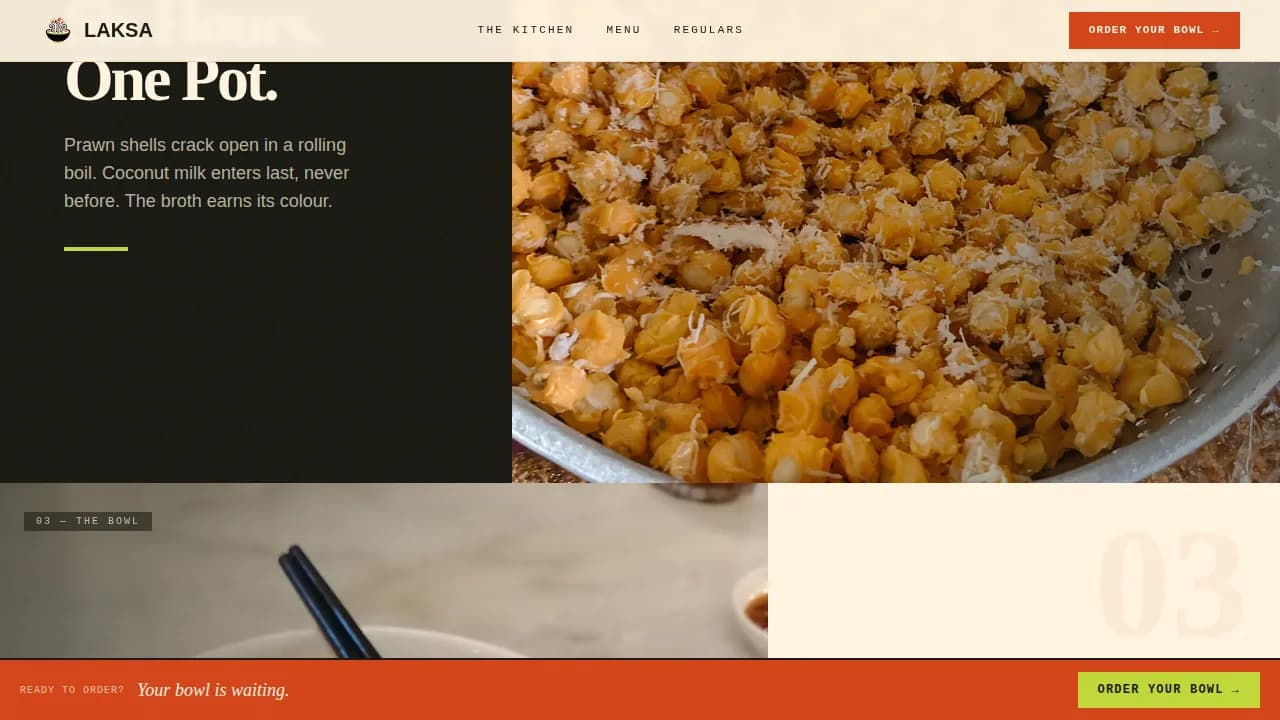 Spice — Vibrant Southeast Asian Dining Landing Page Template