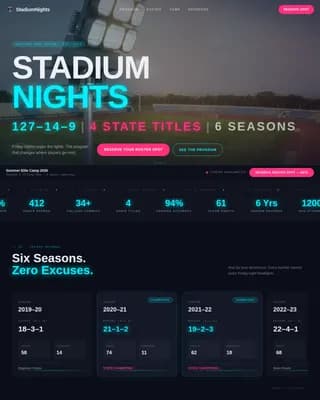 Goalline — Dynamic Soccer Program Landing Page Template