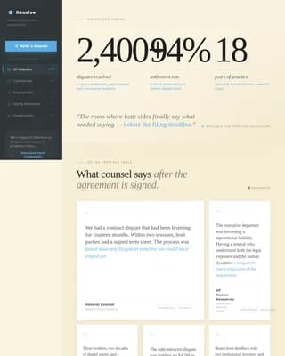 Arbitrate — Trusted Mediation Booking Landing Page Template