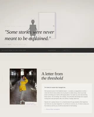 Phantom — Captivating Paranormal Content Landing Page Template