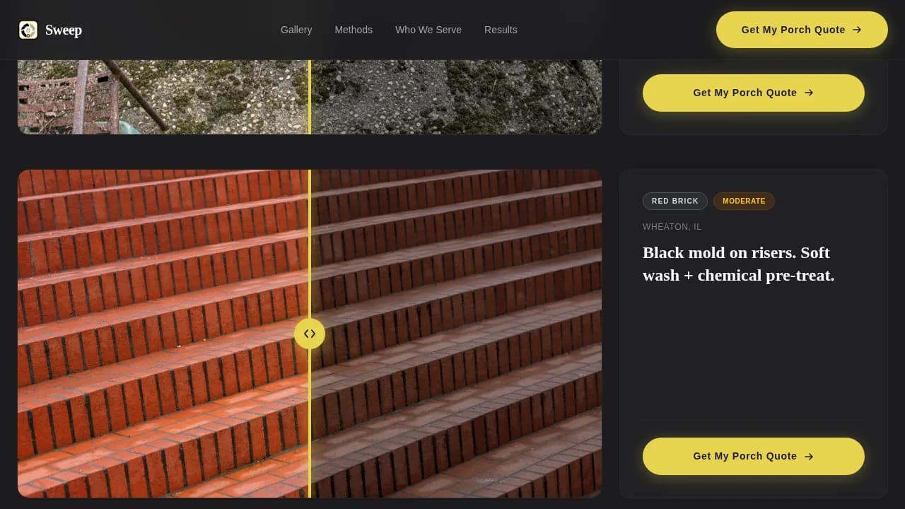 Pristine — Expert Cleaning Portfolio Landing Page Template