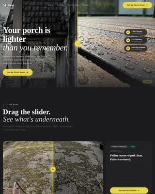 Pristine — Expert Cleaning Portfolio Landing Page Template