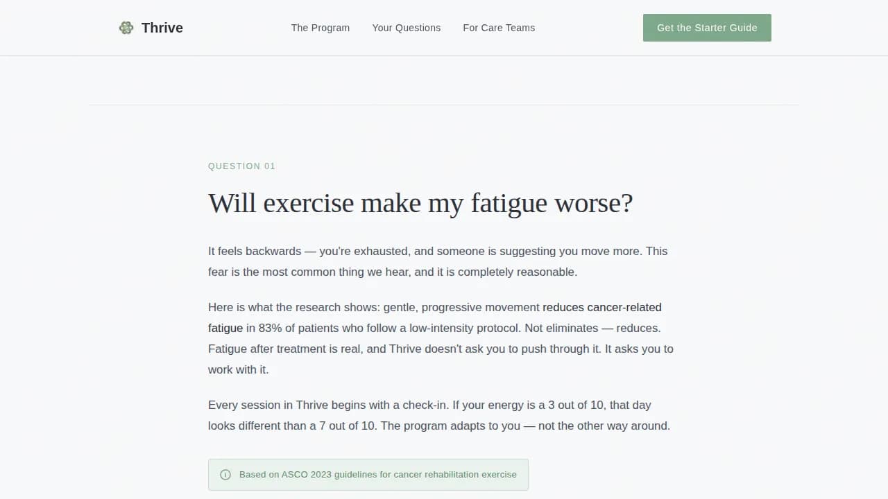 Vitality — Restorative Wellness Program Landing Page Template