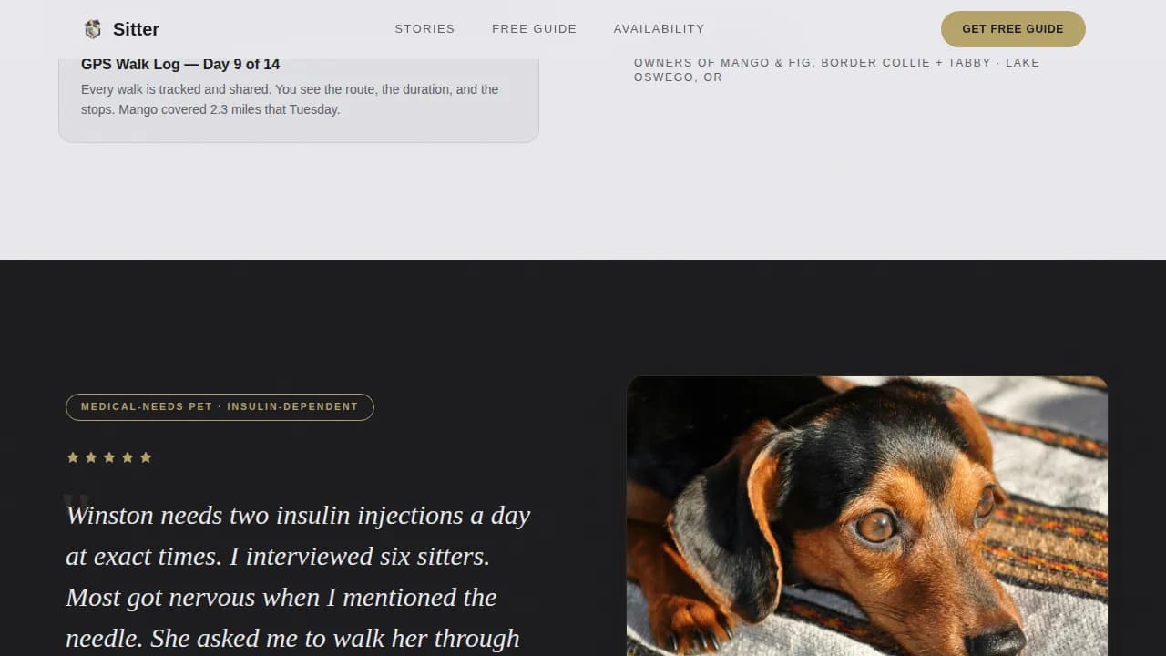 Petcare — Dependable Caretaking Ads Landing Page Template