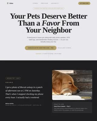 Petcare — Dependable Caretaking Ads Landing Page Template