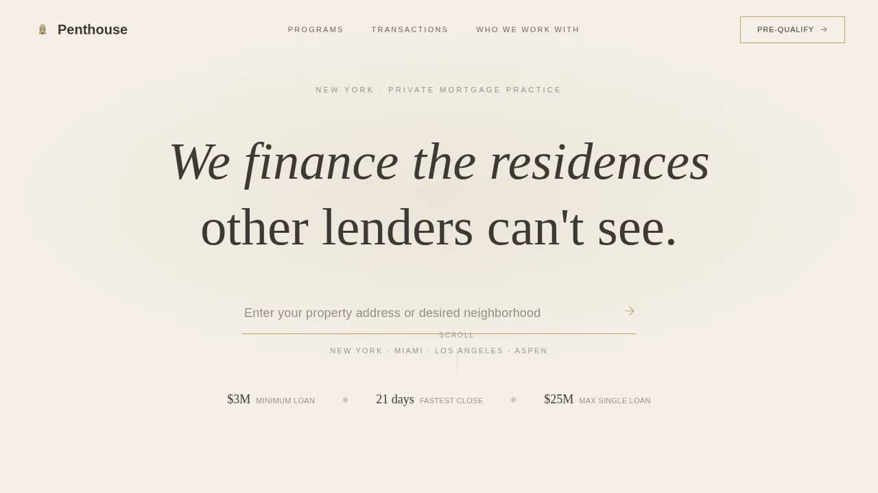 Luxe — Atelier Premium Mortgage Landing Page Template