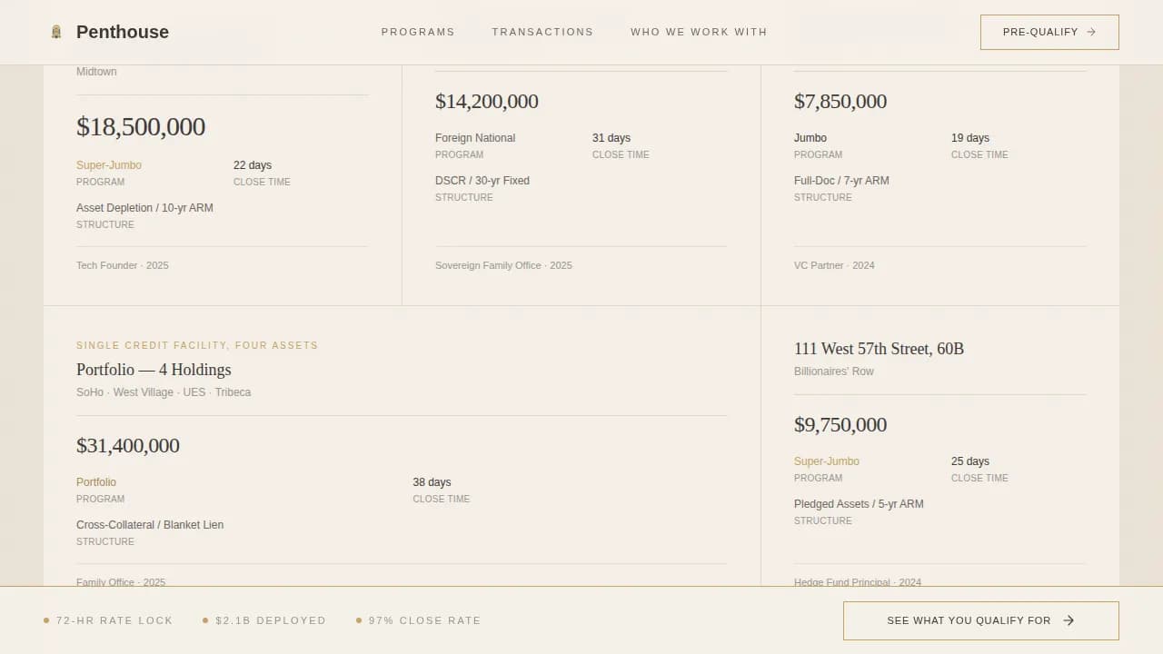 Luxe — Atelier Premium Mortgage Landing Page Template