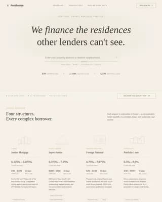 Luxe — Atelier Premium Mortgage Landing Page Template