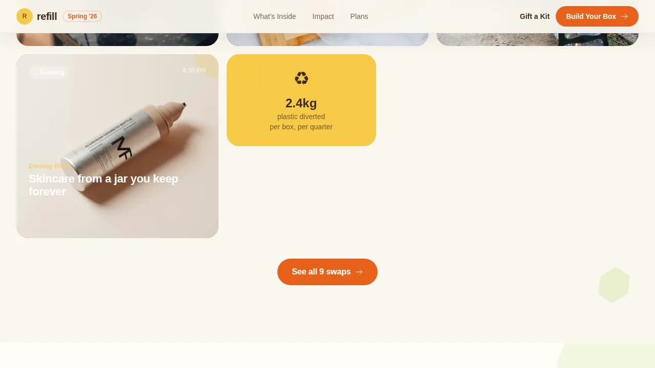 Renew — Eco-Conscious Subscription Box Landing Page Template