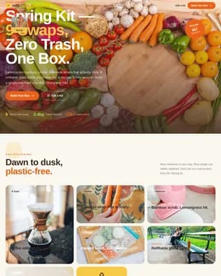 Renew — Eco-Conscious Subscription Box Landing Page Template
