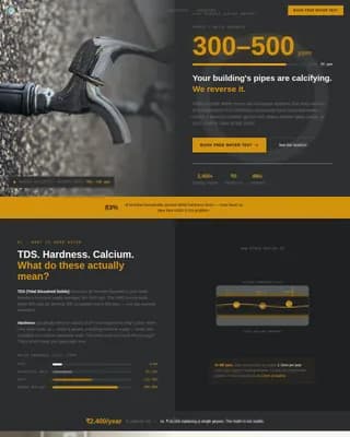 Aquapure — Effective Water Treatment Landing Page Template