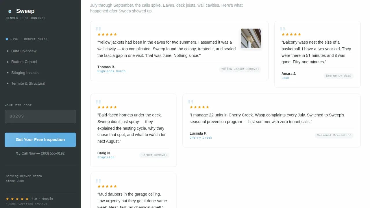 Pestreset — Premium Control Service Landing Page Template