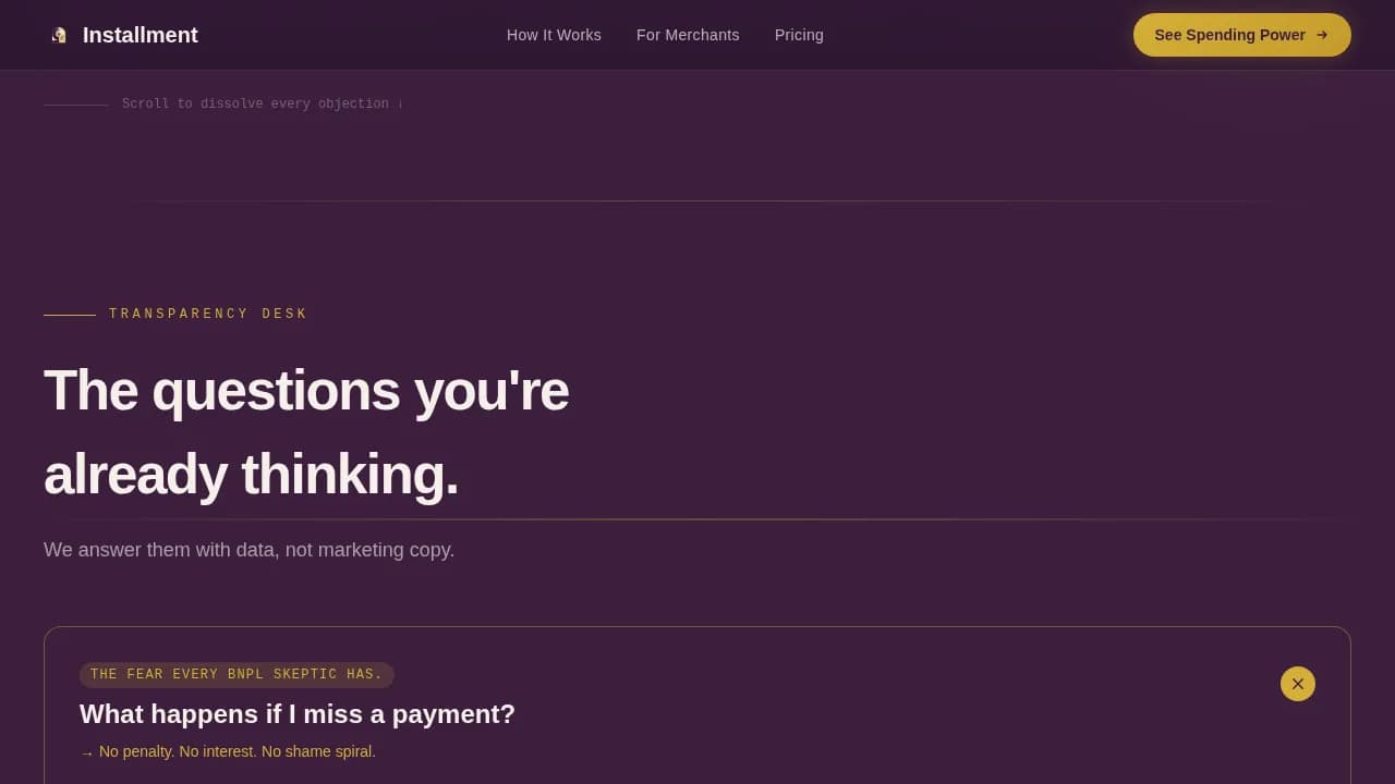 Installment - Data Command BNPL Finance Landing Page Template