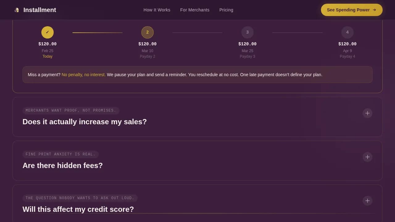 Installment - Data Command BNPL Finance Landing Page Template
