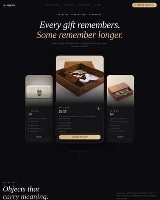 Bespoke — Premium Personalized Gifts Landing Page Template