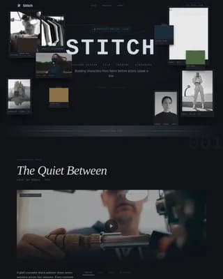 Showcase — Expert Costume Design Portfolio Landing Page Template