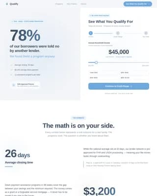 Approve — Accessible Affordable Mortgage Landing Page Template