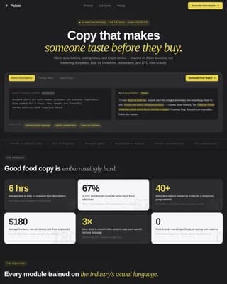 Flavor — AI-Powered Culinary Content Landing Page Template