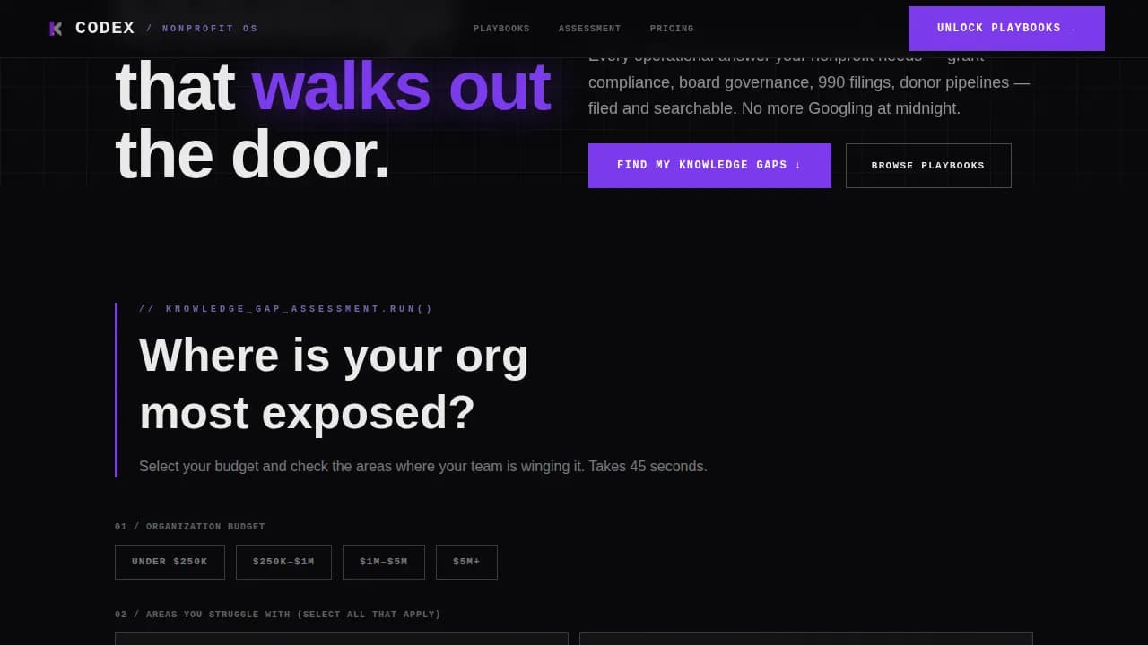 Archive — Minimalist Nonprofit Hub Landing Page Template