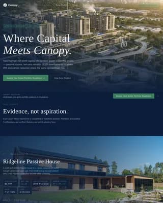 Invest — Strategic Green Capital Advisory Landing Page Template